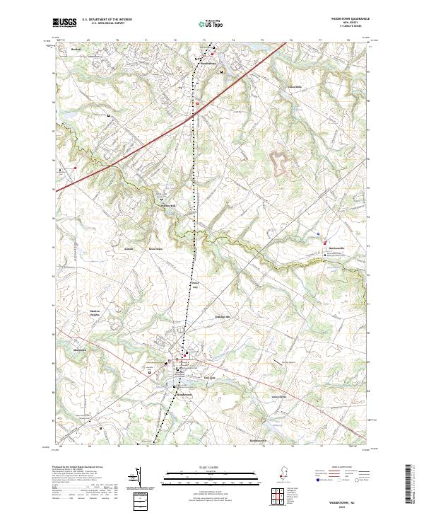 Woodstown, NJ — USGS 7.5-minute topo (2023)