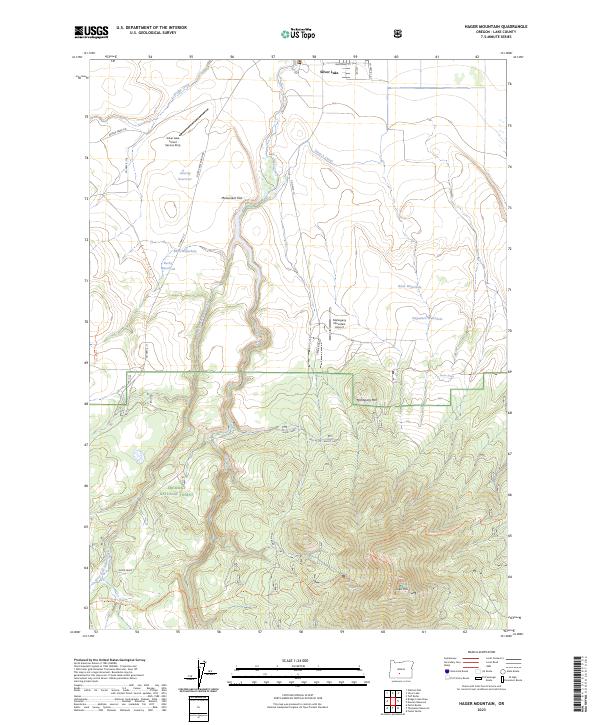 Hager Mountain, OR — USGS 7.5-minute topo (2023)