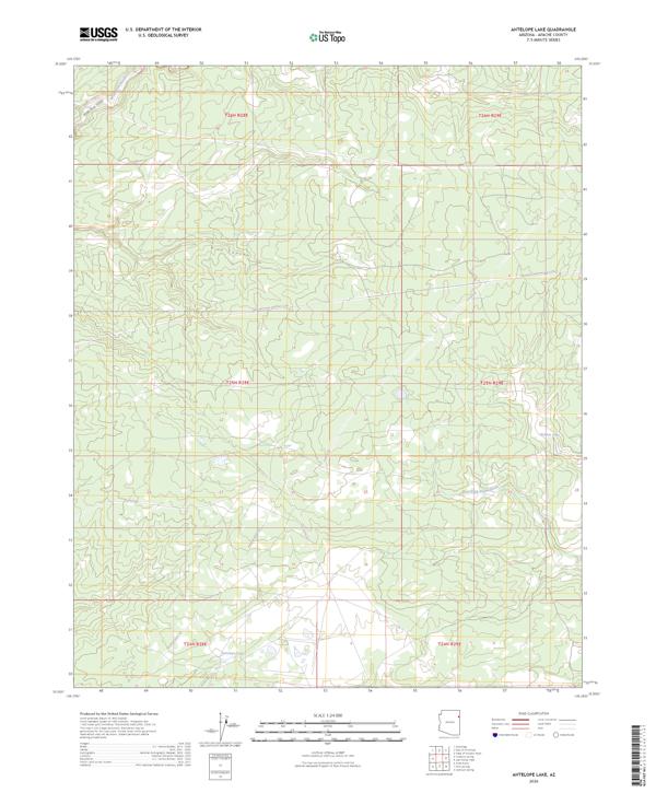Antelope Lake, AZ — USGS 7.5-minute topo (2026)