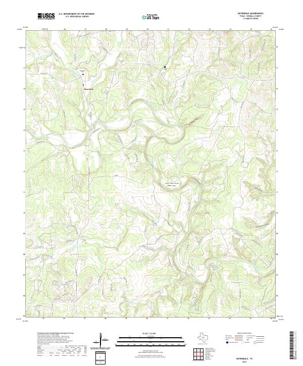 Sisterdale, TX — USGS 7.5-minute topo (2022)