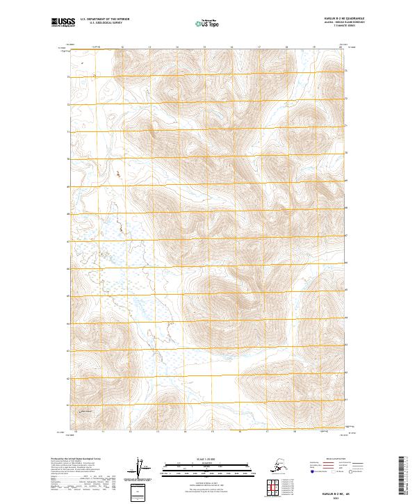 Karluk B-2 NE, AK — USGS 7.5-minute topo (2021)