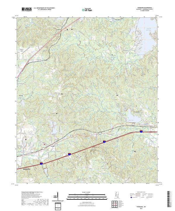 Toomsuba, MS — USGS 7.5-minute topo (2024)