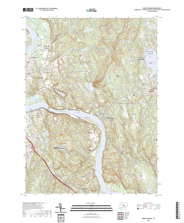 Middle Haddam, CT — USGS 7.5-minute topo (2024)