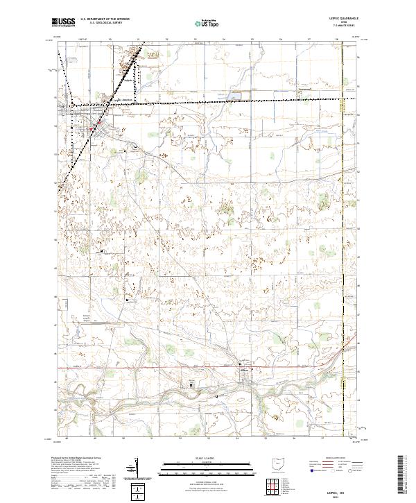 Leipsic, OH — USGS 7.5-minute topo (2023)