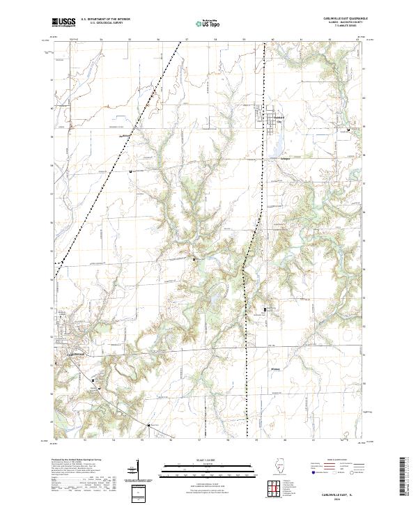 Carlinville East, IL — USGS 7.5-minute topo (2024)