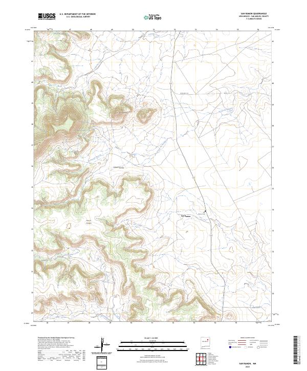 San Ramon, NM — USGS 7.5-minute topo (2023)