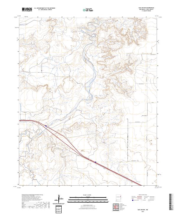 San Jon NW, NM — USGS 7.5-minute topo (2023)