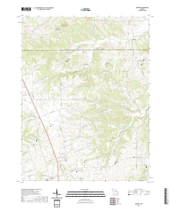 Auburn, MO — USGS 7.5-minute topo (2021)