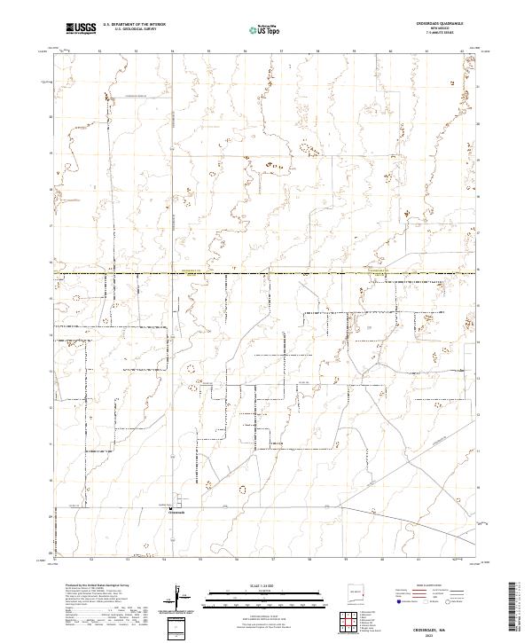 Crossroads, NM — USGS 7.5-minute topo (2023)