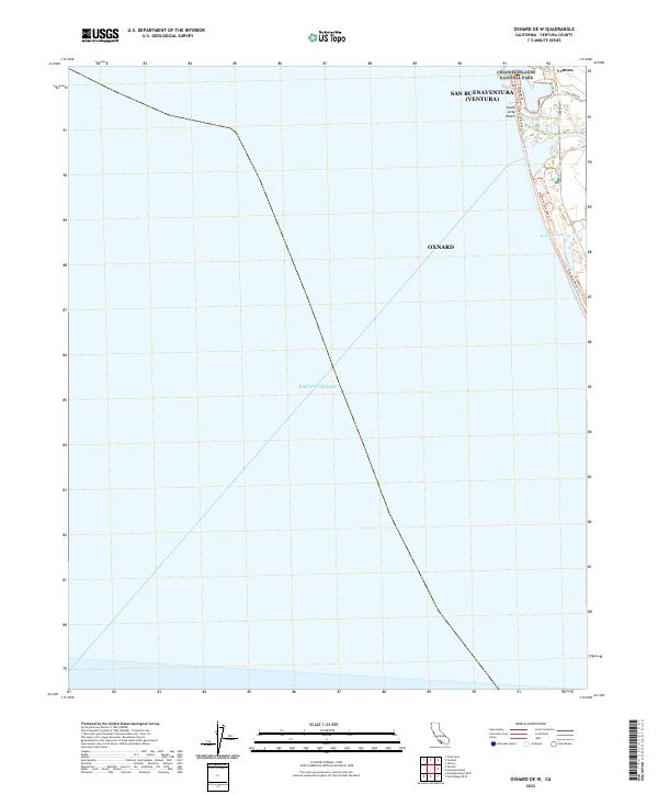 Oxnard OE W, CA — USGS 7.5-minute topo (2022)