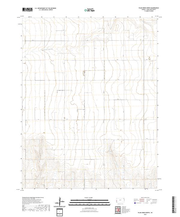 Plum Creek North, KS — USGS 7.5-minute topo (2022)