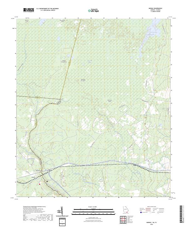 Moniac, GA-FL — USGS 7.5-minute topo (2024)
