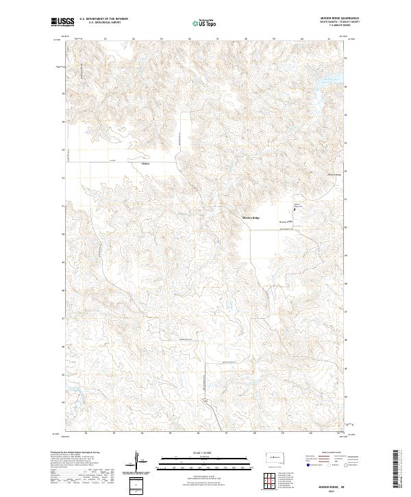 Mission Ridge, SD — USGS 7.5-minute topo (2021)