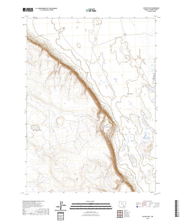 Coyote Gap, OR — USGS 7.5-minute topo (2023)