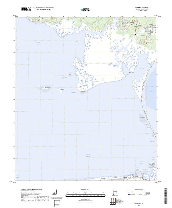 Heron Bay, AL — USGS 7.5-minute topo (2024)