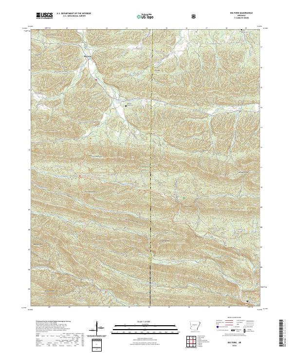 Big Fork, AR — USGS 7.5-minute topo (2024)
