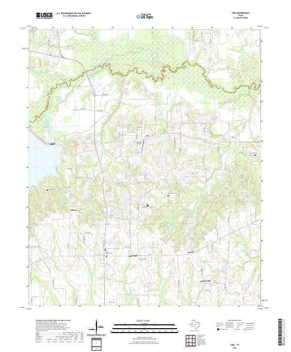 Tira, TX — USGS 7.5-minute topo (2022)