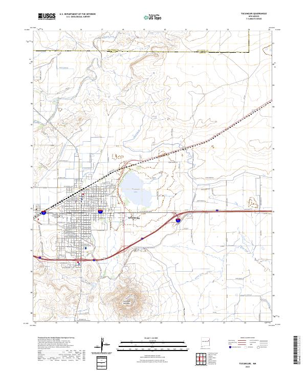 Tucumcari, NM — USGS 7.5-minute topo (2023)