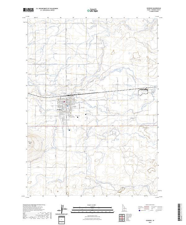 Gooding, ID — USGS 7.5-minute topo (2024)
