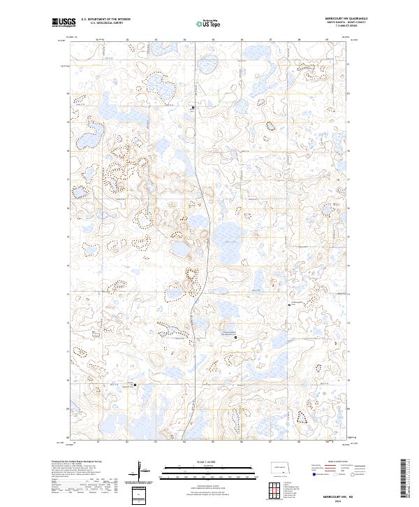 Merricourt NW, ND — USGS 7.5-minute topo (2024)