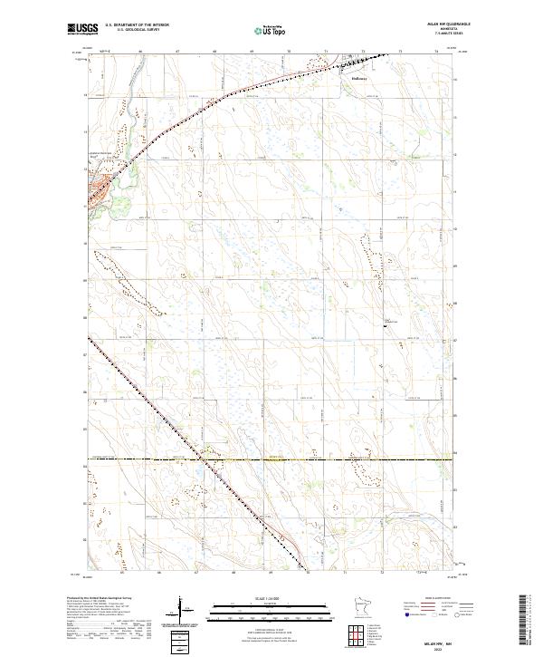 Milan NW, MN — USGS 7.5-minute topo (2022)
