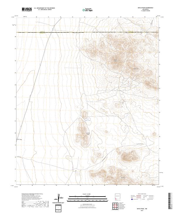 Doyle Peak, NM — USGS 7.5-minute topo (2023)