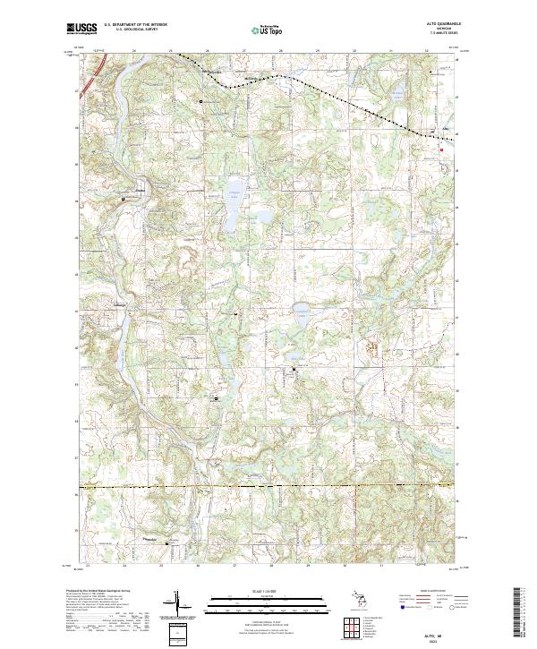 Alto, MI — USGS 7.5-minute topo (2023)