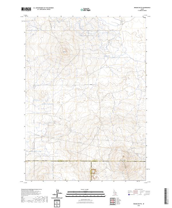Kimama Butte, ID — USGS 7.5-minute topo (2023)