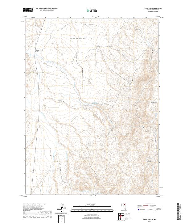Dinner Station, NV — USGS 7.5-minute topo (2021)