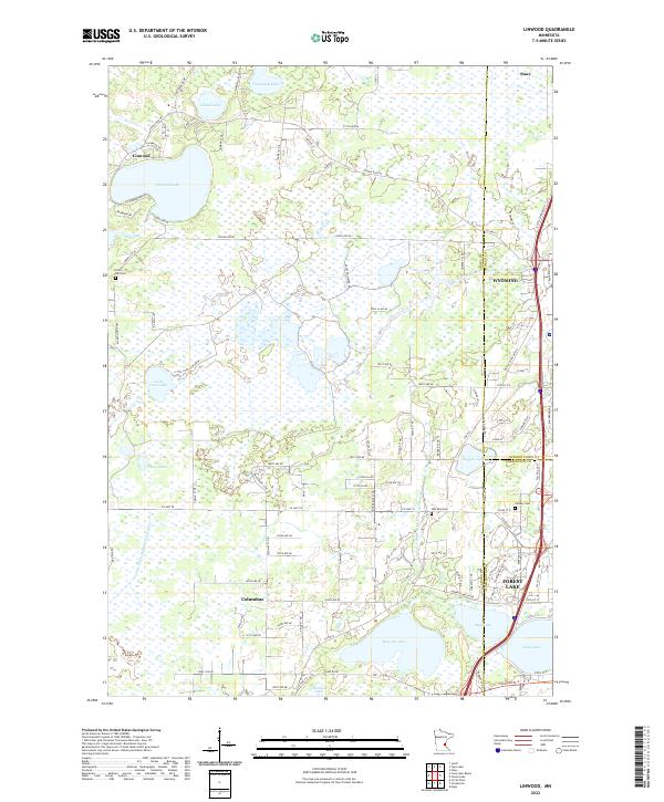 Linwood, MN — USGS 7.5-minute topo (2022)