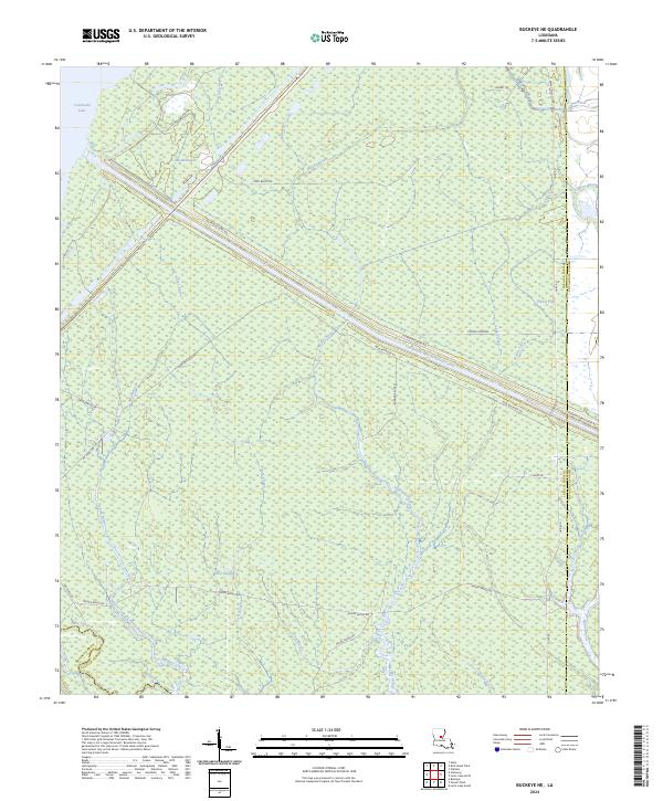 Buckeye NE, LA — USGS 7.5-minute topo (2024)