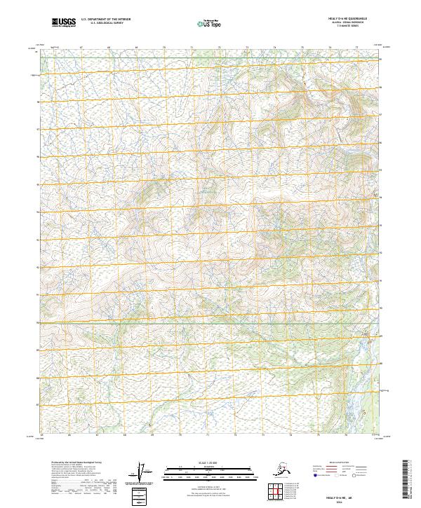 Healy D-6 NE, AK — USGS 7.5-minute topo (2024)