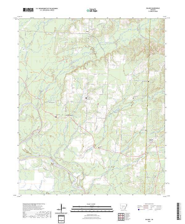 Dalark, AR — USGS 7.5-minute topo (2024)
