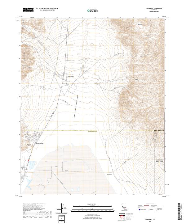 Trona East, CA — USGS 7.5-minute topo (2021)