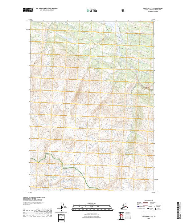 Cordova D-1 NW, AK — USGS 7.5-minute topo (2024)