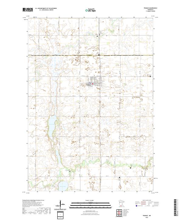 Truman, MN — USGS 7.5-minute topo (2022)