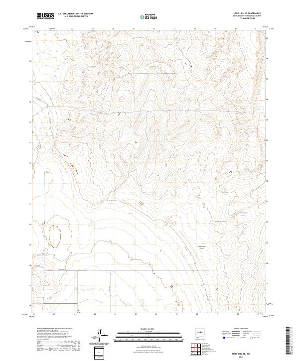 Lobo Hill SE, NM — USGS 7.5-minute topo (2023)