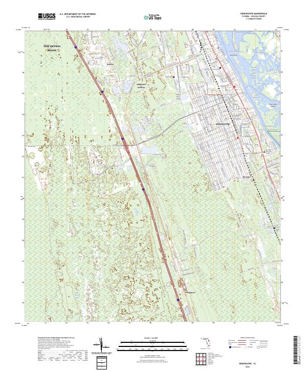 Edgewater, FL — USGS 7.5-minute topo (2024)