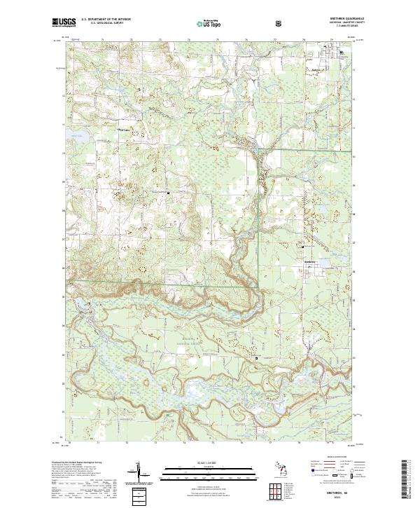 Brethren, MI — USGS 7.5-minute topo (2023)