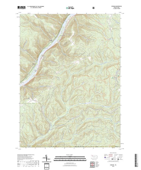 Cobham, PA — USGS 7.5-minute topo (2023)