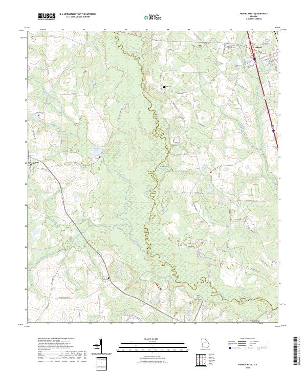 Hahira West, GA — USGS 7.5-minute topo (2024)