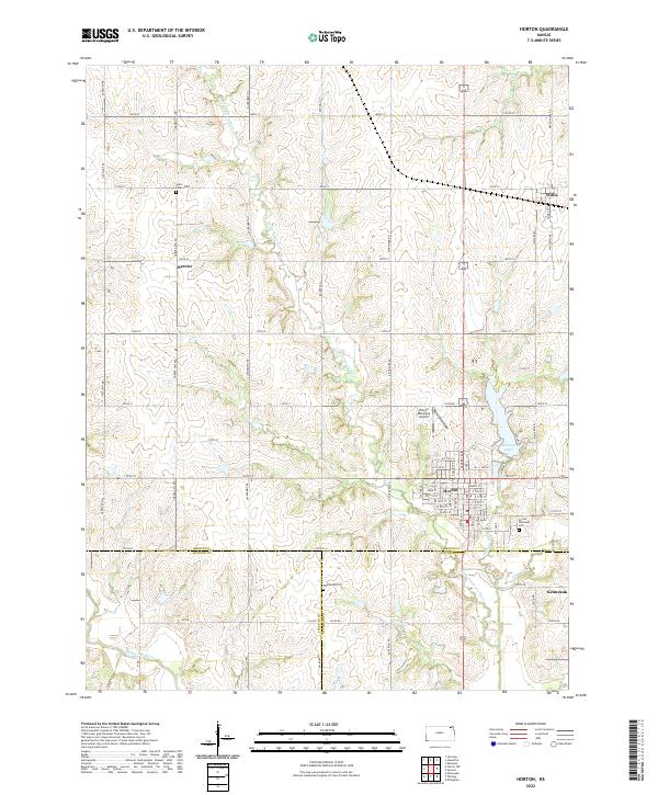 Horton, KS — USGS 7.5-minute topo (2022)