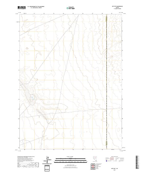 Hot Pot, NV — USGS 7.5-minute topo (2021)