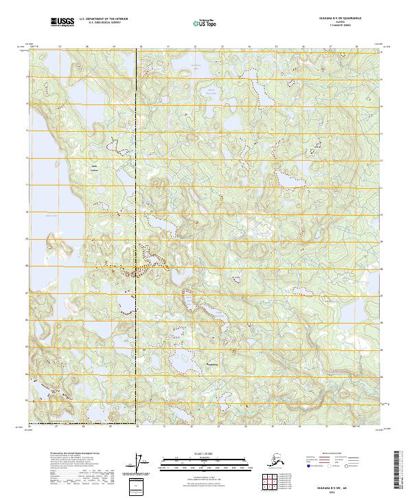 Gulkana B-5 SW, AK — USGS 7.5-minute topo (2023)
