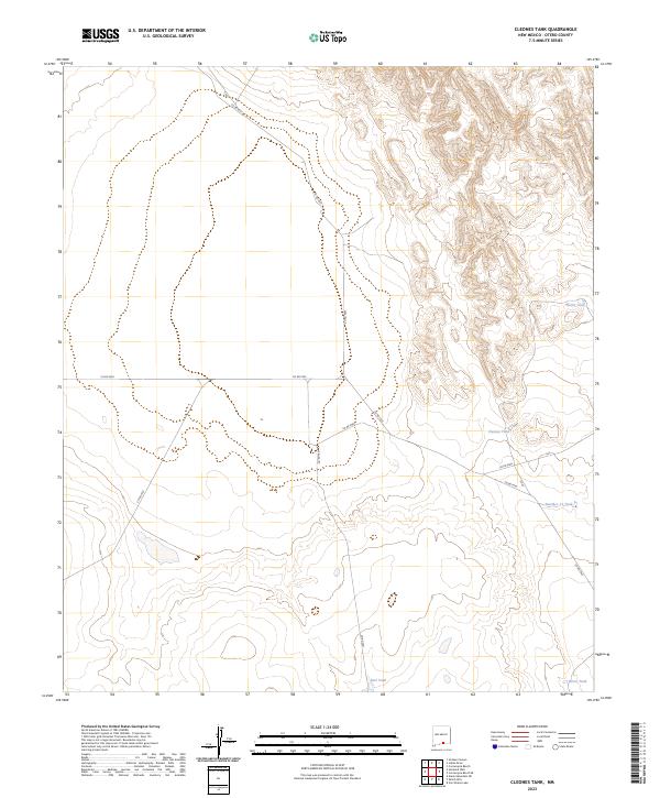 Cleones Tank, NM — USGS 7.5-minute topo (2023)