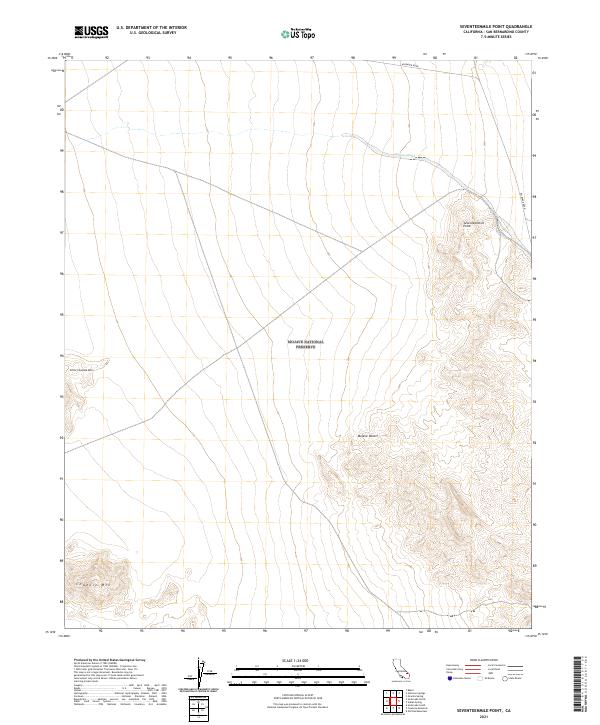 Seventeenmile Point, CA — USGS 7.5-minute topo (2021)