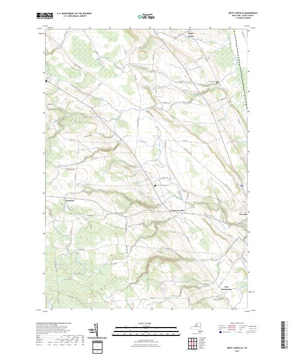 West Lowville, NY — USGS 7.5-minute topo (2023)