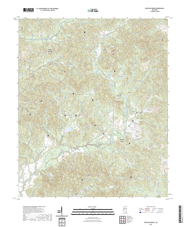 Bowling Green, MS — USGS 7.5-minute topo (2024)