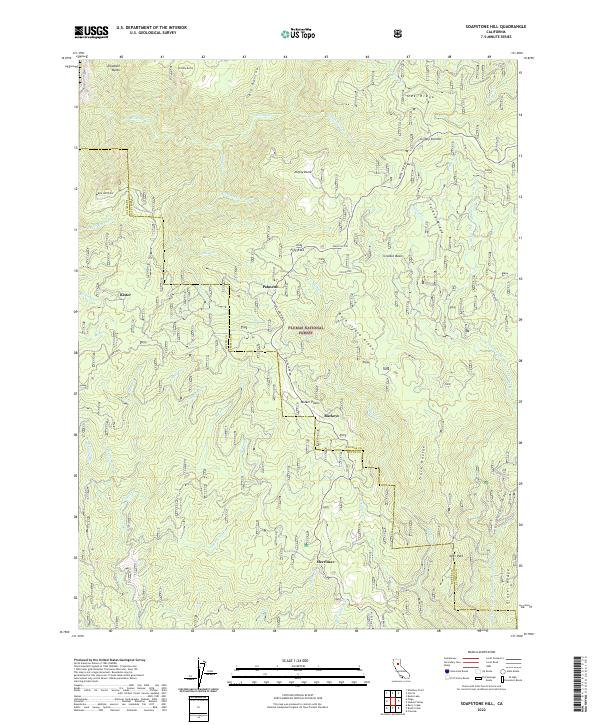 Soapstone Hill, CA — USGS 7.5-minute topo (2022)