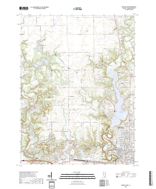 Danville NW, IL — USGS 7.5-minute topo (2024)